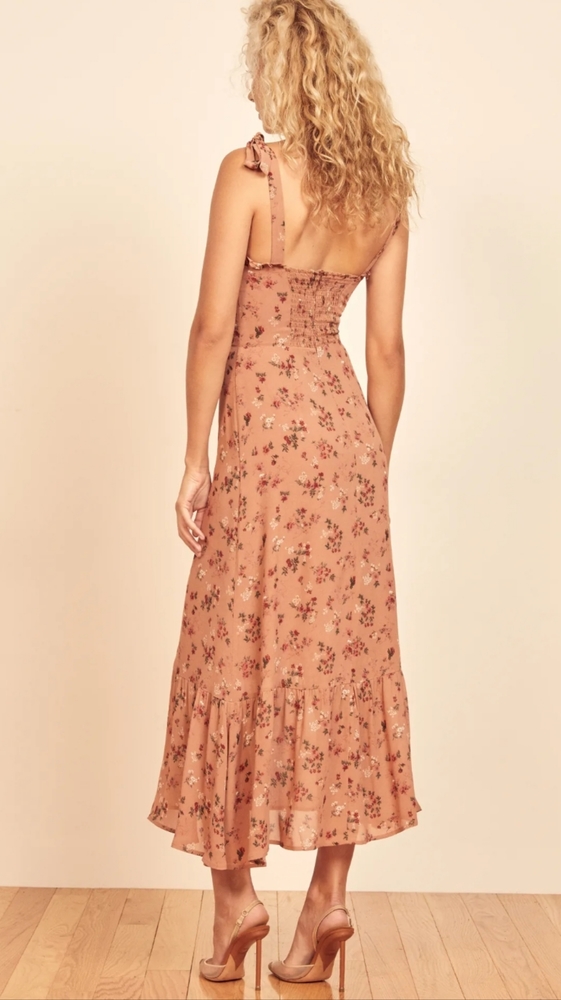 REFORMATION Sz 12 NWT NIKITA DRESS In ARIANNE NEW - Picture 4 of 12